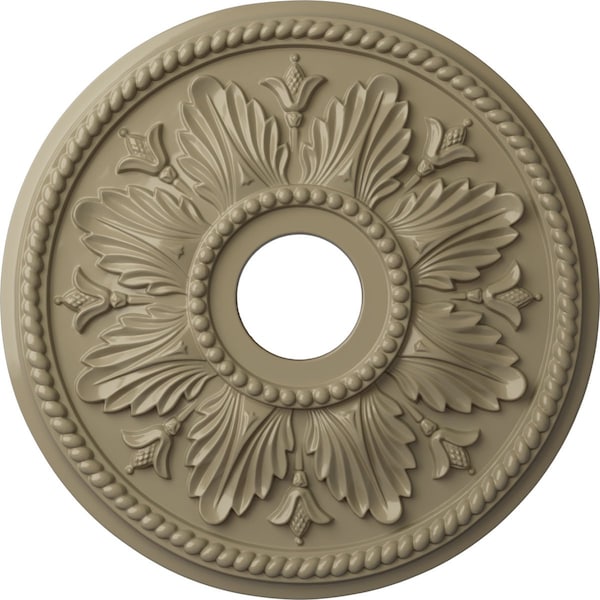 Ekena Millwork Edinburgh Ceiling Medallion (Canopies up to 5 1/8"), 18 1/8"OD x 3 1/2"ID x 2 3/4"P, Gobi Desert CM18ED1GDF - main